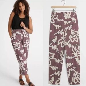 Anthropologie Plus size 18W Linen Blend Frannie tapered pants